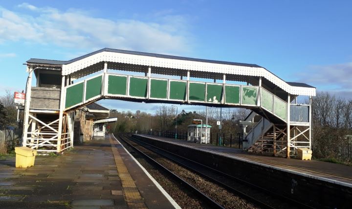 Old footbridge at Chepstow station.