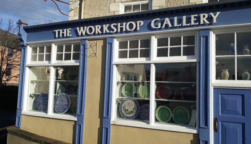 Workshop Gallery Chepstow. I have been looking for a company that happens to make blue plaques.